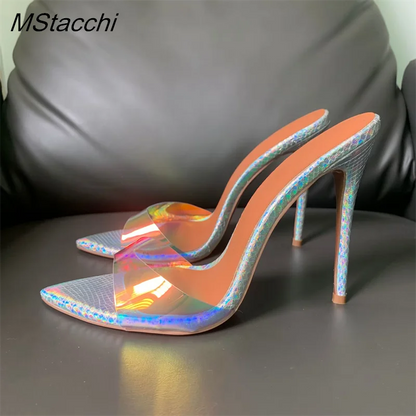 Super-high Heel Slippers Shoes Peep Toe