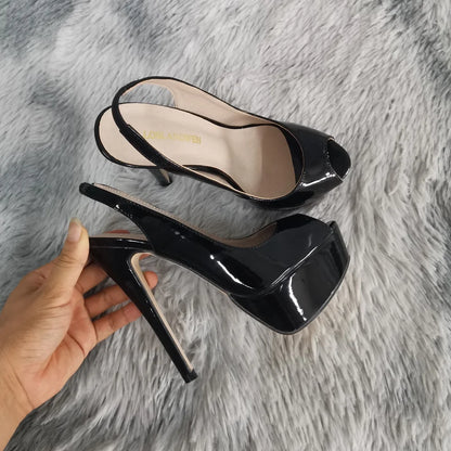 Pumps Stilettos 14CM Platform Super High