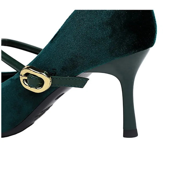 BIGTREE Shoes New Buckle Design Pumps