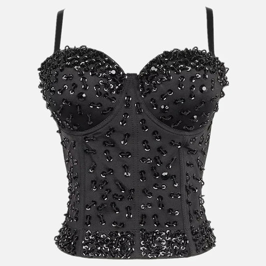 Y2K Halter Corset Crop Top