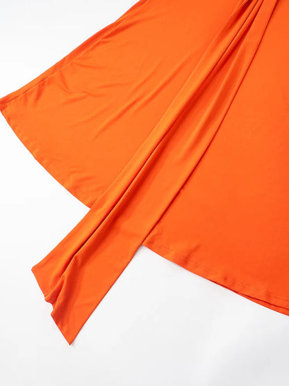 Leosoxs Backless Hollow Dress One Shoulder
