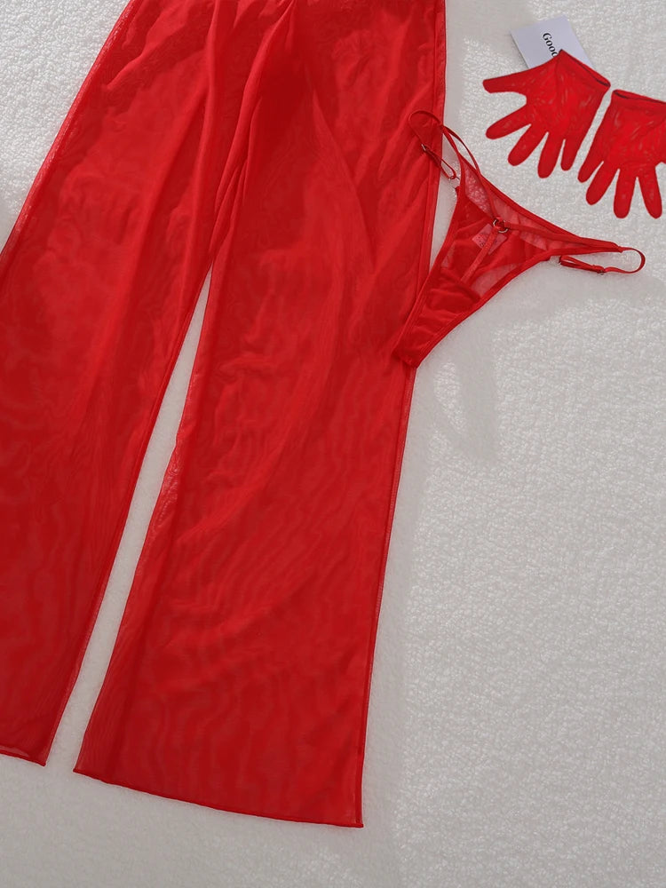 Lingerie Steel Ring Bra Underwear Transparent Exotic Sets Sexy Lingerie for Woman Delicate Bilizna Sexy Intimate