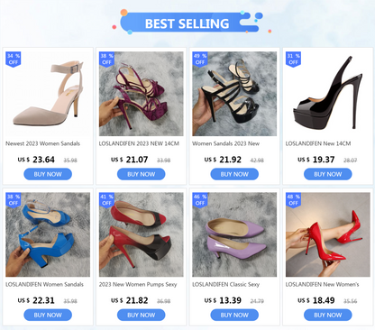 LOSLANDIFEN Pumps Nightclub Sandal Ultra Bride