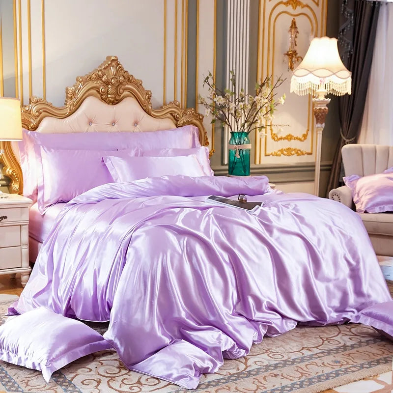 Mulberry Silk Luxury Satin Bedding Set