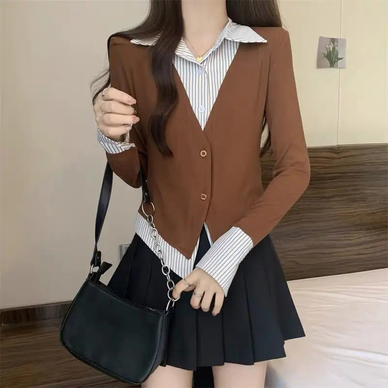 Striped Shirts & Blouses Basic Modern
