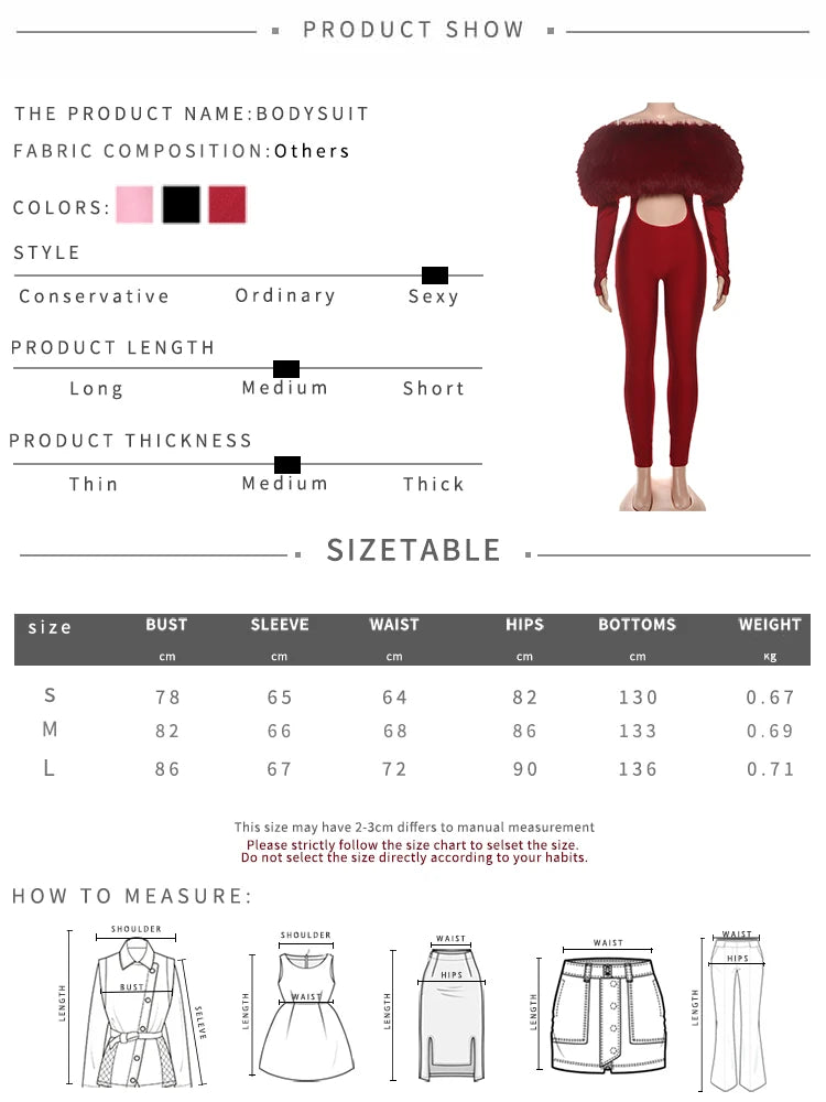 Weird Puss Furry Slash Neck Jumpsuits Woman Luxury Hipster Patchwork Trend Sexy Hollow Stretch Fitness Club Activity Overalls
