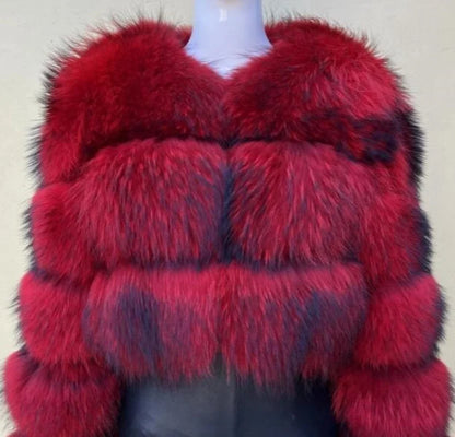 Faux Fur Coat Jacket Warm Thick