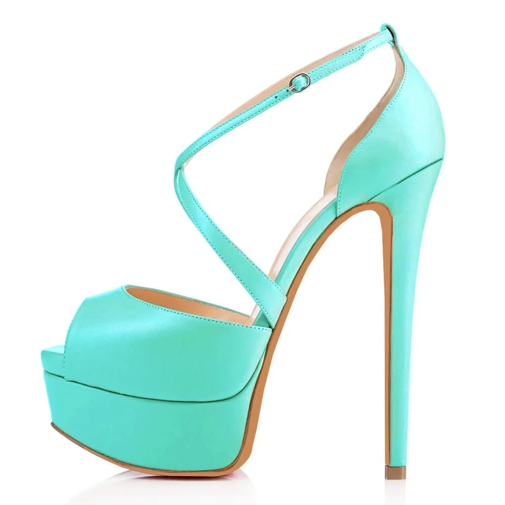 LOSLANDIFEN Pumps Nightclub Sandal Ultra Bride