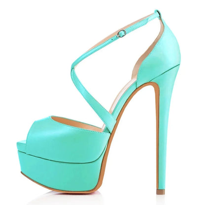 LOSLANDIFEN Pumps Nightclub Sandal Ultra Bride