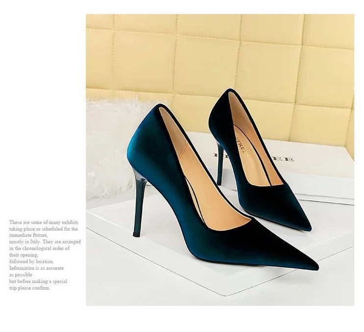 BIGTREE Shoes High Heels Shoes Suede