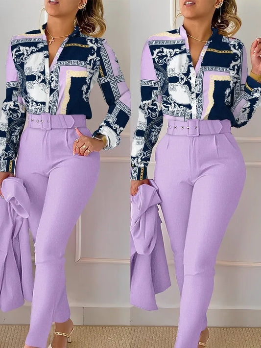 Stand Neck Floral Print Long Sleeve