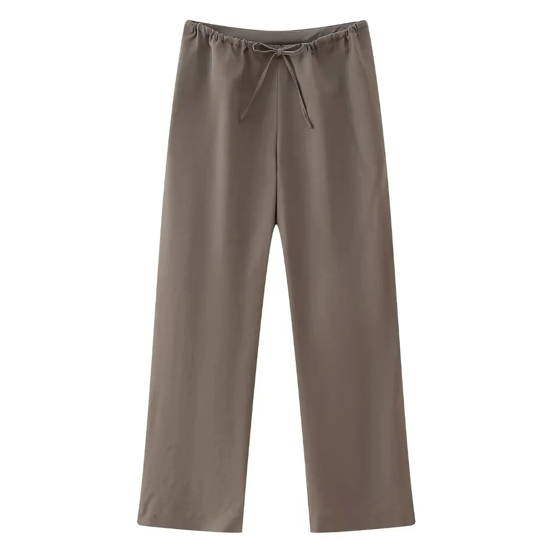 HH Vintage Solid Pant Sets Backless