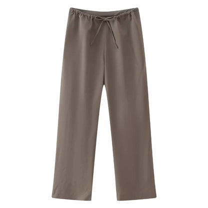 HH Vintage Solid Pant Sets Backless