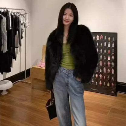 Faux Fur Coat Clothing Y2K New