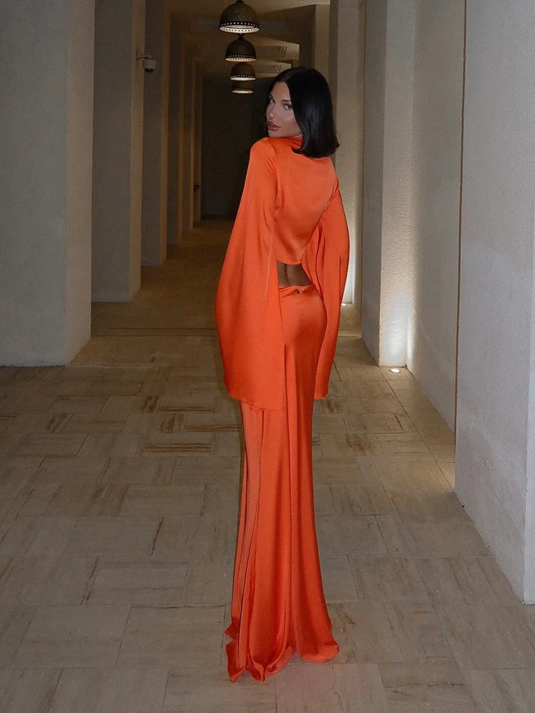 Huhugirl Sets Streetwear Solid Flare Sleeve