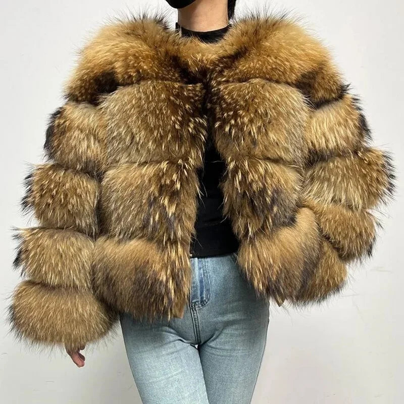 Faux Fur Coat Jacket Warm Thick