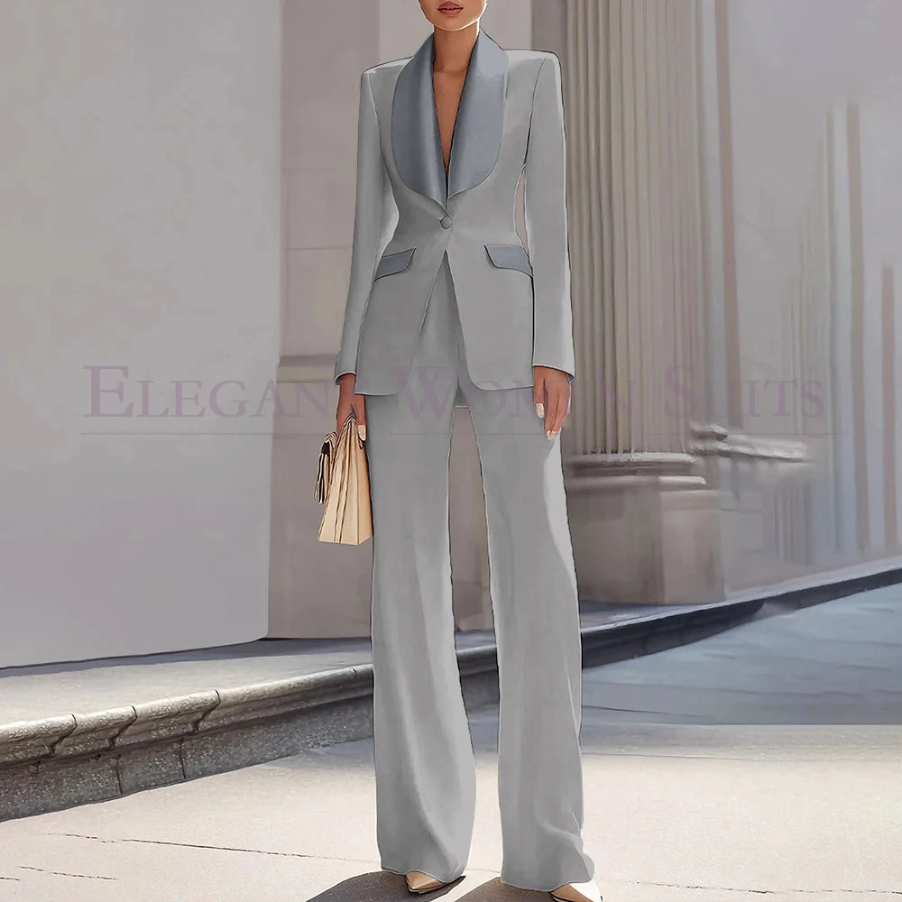 Customzied Suits Blazer Luxury One-Button Shawl
