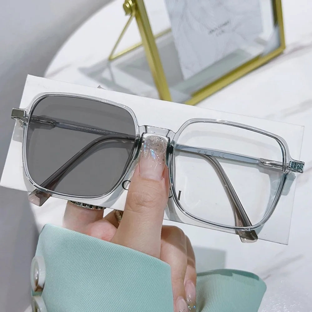 Photochromic Anti Radiation Glasses Metal Eyeglass Men