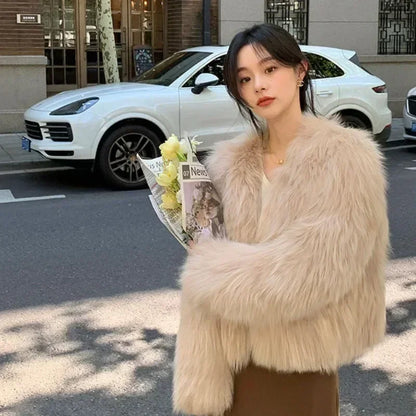 Faux Fur Coat Clothing Y2K New