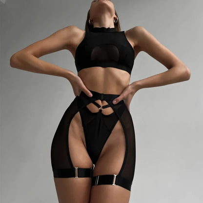 Wire-Free Lace Intimate Lingerie Set