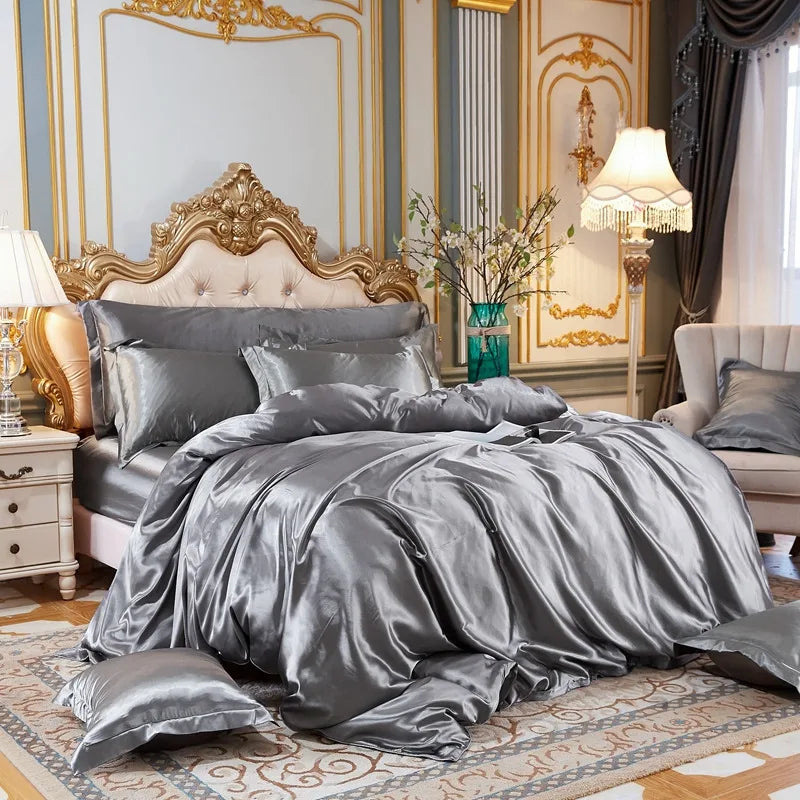 Mulberry Silk Luxury Satin Bedding Set