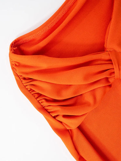 Leosoxs Backless Hollow Dress One Shoulder