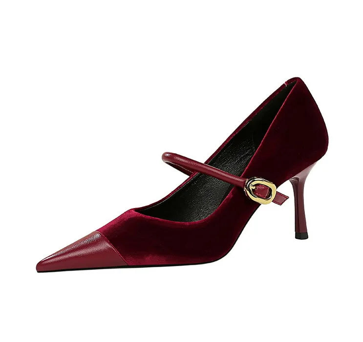 BIGTREE Shoes New Buckle Design Pumps