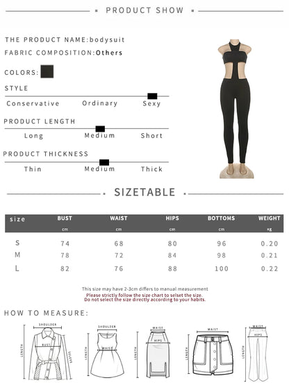 Sleek Sleeveless Skinny Jumpsuit