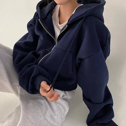 6colors Korean Hoodie Coats Short Warm