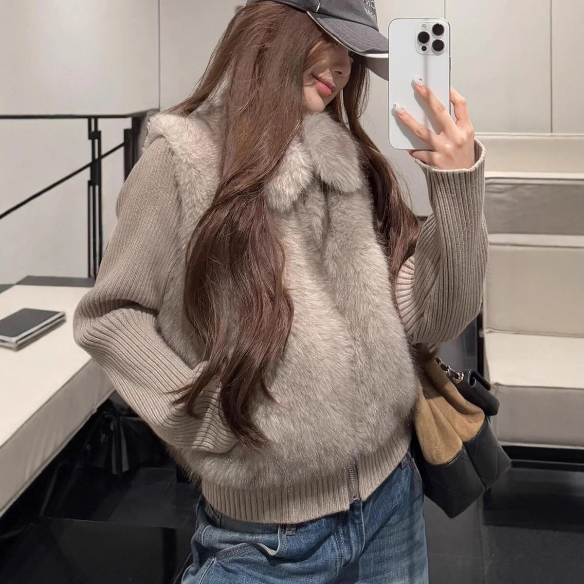 New Young Environmentally Friendly Fur Jacket