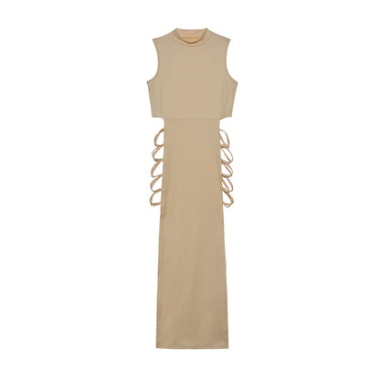 Criss Cross Cut-Out Bodycon Dress