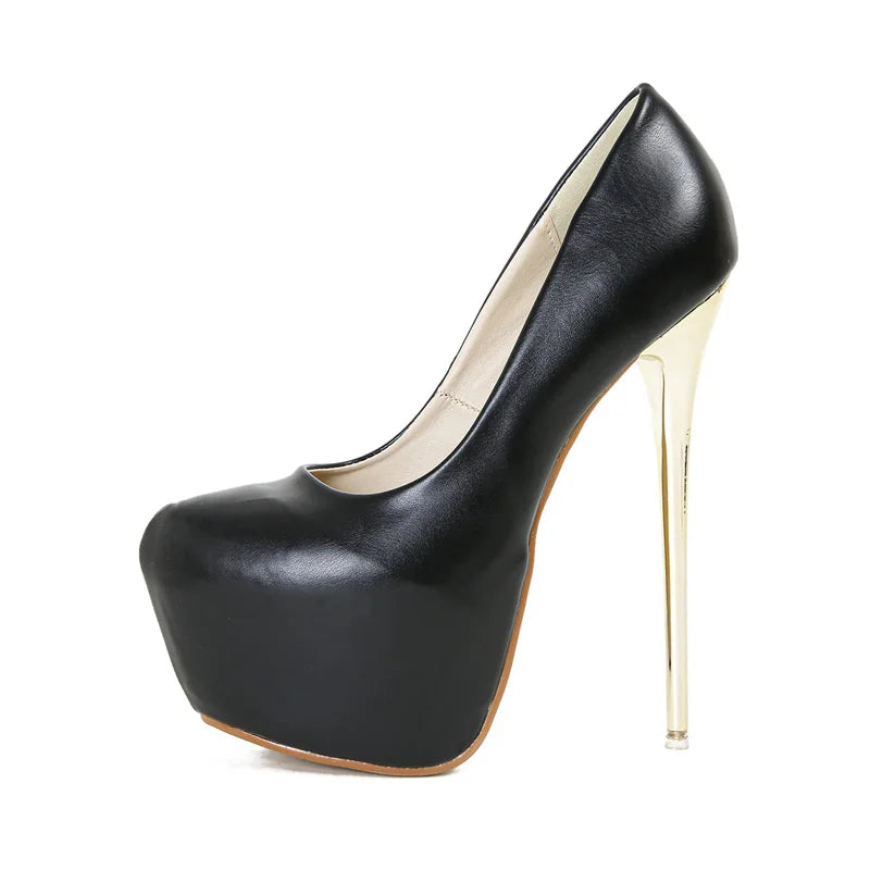 Liyke Runway Style Metal Thin High