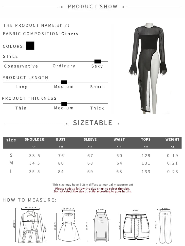 Asymmetrical Flared Sleeve Top