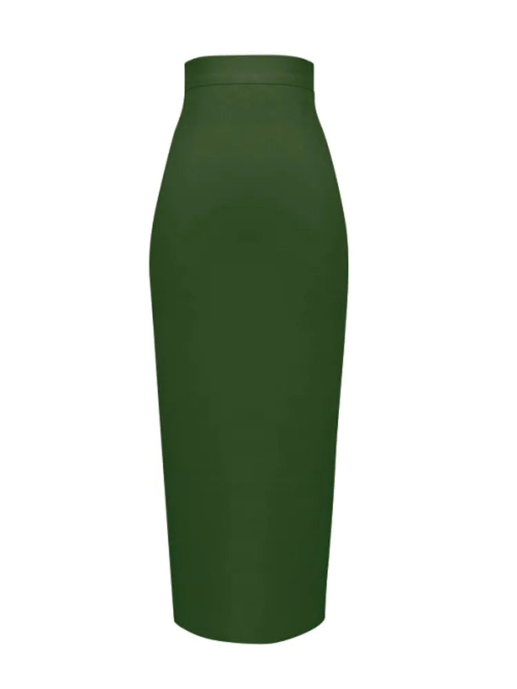 Knee-Length Bandage Pencil Skirt