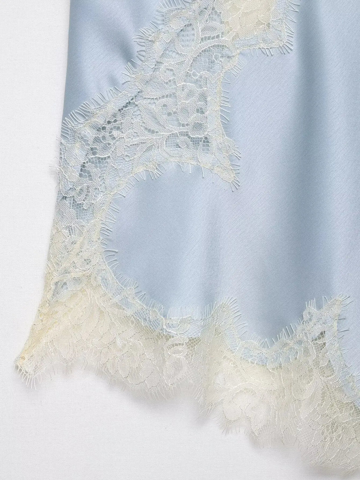 Asymmetrical Lace Backless Slip Top