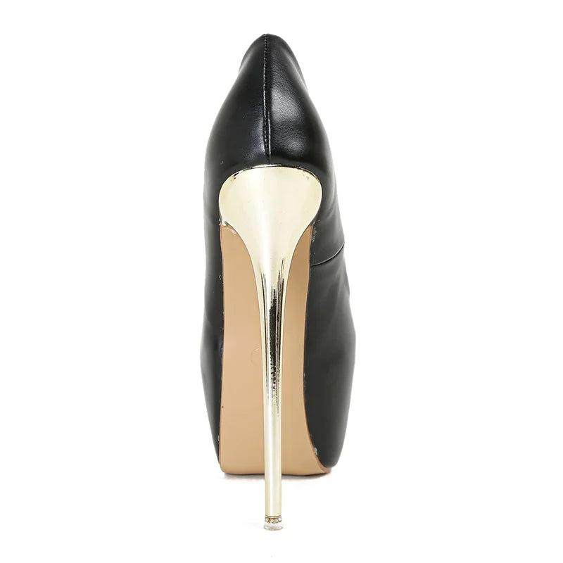 Liyke Runway Style Metal Thin High