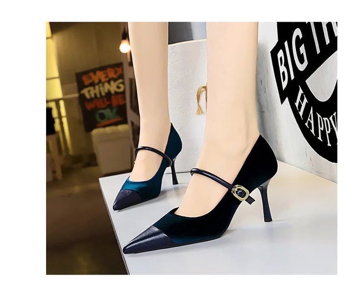 BIGTREE Shoes New Buckle Design Pumps