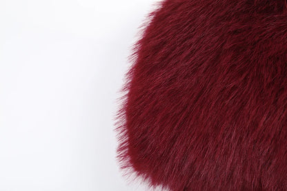 Feather Trim Slash Neck Jumpsuit