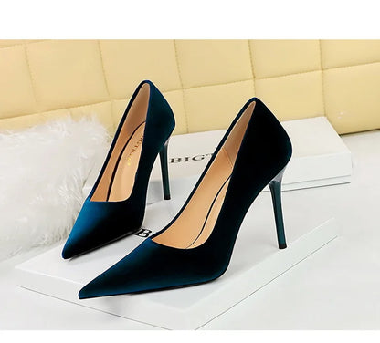 BIGTREE Shoes High Heels Shoes Suede