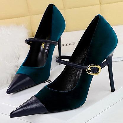 BIGTREE Shoes New Buckle Design Pumps