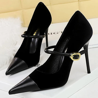BIGTREE Shoes New Buckle Design Pumps