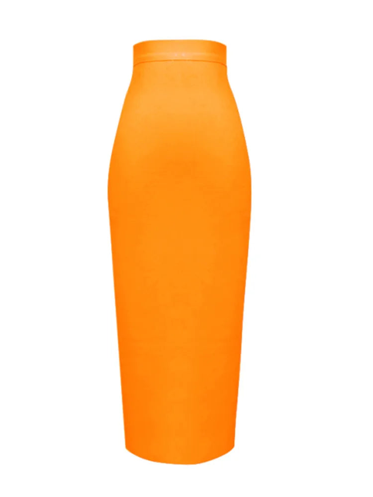 Knee-Length Bandage Pencil Skirt