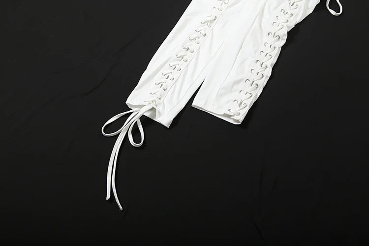 Weird Puss Sexy Fall Jumpsuits Women Diy Shirring o-Neck Full Sleeve Midnight Party Club Stretch Activity Fitness Slim Overalls