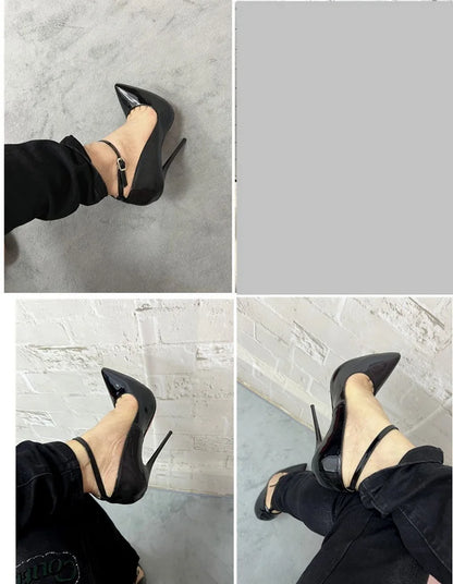 CACA 16/14cm Leopard Patent Leather Pumps,Fetish