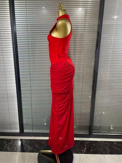 Red Color Off the Shoulder Bodycon