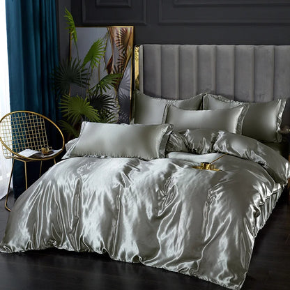 Luxury Mulberry Silk Solid Bedding Set