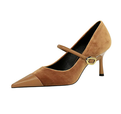 BIGTREE Shoes New Buckle Design Pumps