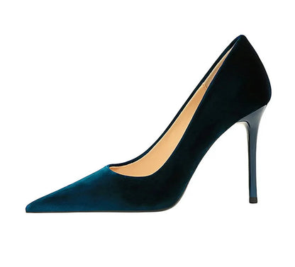 BIGTREE Shoes High Heels Shoes Suede