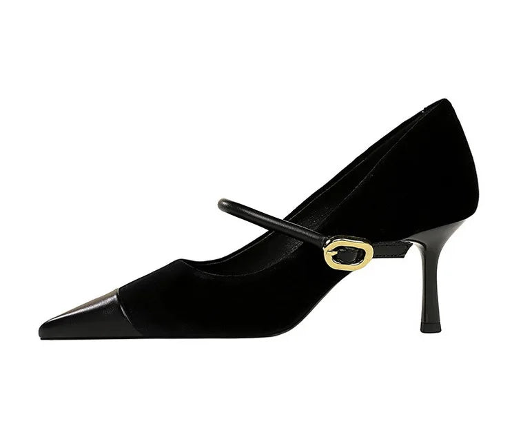 BIGTREE Shoes New Buckle Design Pumps