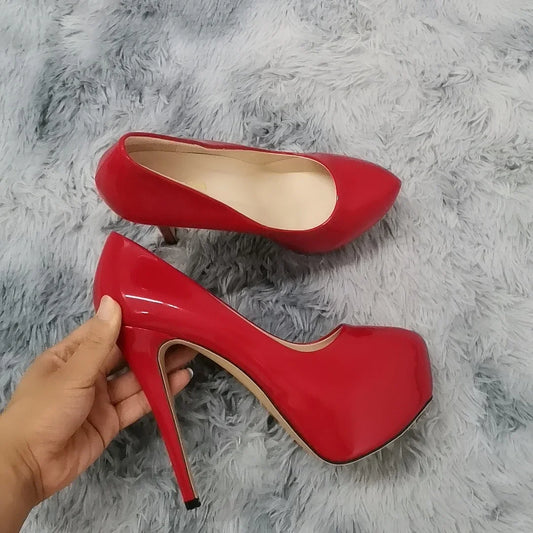 High Heels Pumps 14cm Round Toe